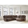 Spear Hill Canyon 5-Piece Power Reclining Sectional w/ Right-Arm Facing Chaise