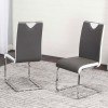 Dana Side Chair (Charcoal/ White) (Set of 2)