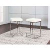 Tomasso 24 Inch Counter Height Stool (White) (Set of 2)