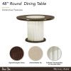 Paris Chic 48 Inch Round Dining Room Set