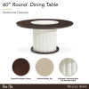 Paris Chic 60 Inch Round Dining Room Set