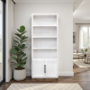 Nora Jasmine White with Barnwood Executive Home Office Set