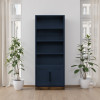Nora Blue Denim and Whiskey Occasional Table Set