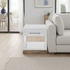 Nora Jasmine White with Barnwood End Table
