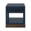 Nora Blue Denim and Whiskey End Table
