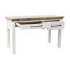 Nora Jasmine White with Barnwood Home Office Set with Writing Desk
