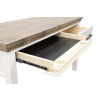 Nora Jasmine White with Barnwood Home Office Set with Writing Desk