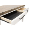 Nora Jasmine White with Barnwood Home Office Set with Writing Desk