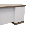 Nora Jasmine White with Barnwood Executive Desk