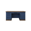 Nora Blue Denim and Whiskey Executive Desk