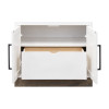 Nora Jasmine White with Barnwood Executive Home Office Set