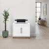 Nora Jasmine White with Barnwood Executive Home Office Set