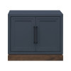 Nora Blue Denim and Whiskey 2-Door File Cabinet
