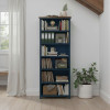 Nantucket Blue Denim and Whiskey 86-inch Bookcase