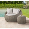 Ollie Outdoor Cuddler Chair w/ End Table