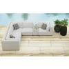 Zandara Olefin Beige Outdoor Modular Sectional