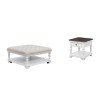 O0162 Occasional Table Set w/ Upholstered Cocktail Table