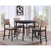 Oslo Counter Height Dining Room Set (Black)