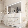 Oro White Double 6-Drawer Dresser