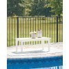 Hyland Wave Outdoor Cocktail Table (White)