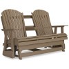 Hyland Wave Outdoor Glider Loveseat (Driftwood)