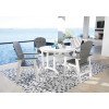 Crescent Luxe Outdoor Dining Set w/ Transville Chairs