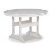 Crescent Luxe Outdoor Dining Table w/ Umbrella Option