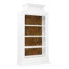 Open Storage 3 Shelf Bookcase w/ Natural Wood Back Panel