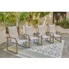 Beach Front Outdoor Sling Arm Chair (Set of 4)
