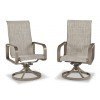 Beach Front Outdoor Sling Swivel Chair (Set of 2)
