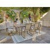 Beach Front Outdoor Dining Set w/ Sling Chairs