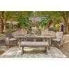 Beach Front Outdoor Dining Set w/ Beachcroft Chairs and Bench