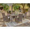 Beach Front Outdoor Dining Set w/ Beachcroft Arm Chairs