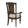 Woodbury Wooden Arm Chair in Cowboy Boods Brown (Set of 2)