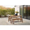 Janiyah 3-Piece Outdoor Dining Set w/ Benches