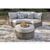 Harbor Court Outdoor Curved Loveseat Set w/ Ottoman