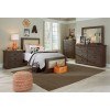 Willow Youth Upholstered Bedroom Set (Distressed Dark Gray)
