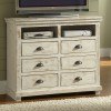 Willow Media Chest (Distressed White)