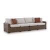 Angel Island Outdoor Right and Left-arm Facing Loveseat w/ Cushion