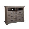 Willow Media Chest (Weathered Gray)