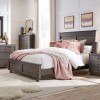 Diego Panel Bed (Storm Gray)