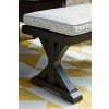 Beachcroft Outdoor Dining Set w/ Arm Chairs (Black and Light Gray)
