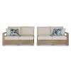 Silo Point Outdoor Right and Left Arm Facing Loveseat (Set of 2)
