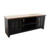 Providence Black with Bourbon 66-inch TV Console