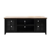 Providence Black with Bourbon 66-inch TV Console