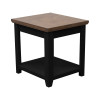 Providence Black with Bourbon End Table