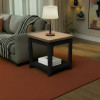 Providence Black with Bourbon End Table