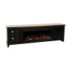 Providence Black with Bourbon 83-inch Fireplace Console