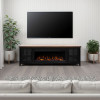 Providence Black with Bourbon 83-inch Fireplace Console