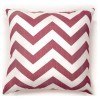 Zoe Red Chevron Large Pillow (Set of 2)